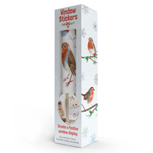 Christmas Robins Window Stickers packaging