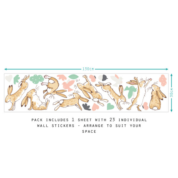 Guess How Much I Love You Pastels Wall Sticker sheet layout