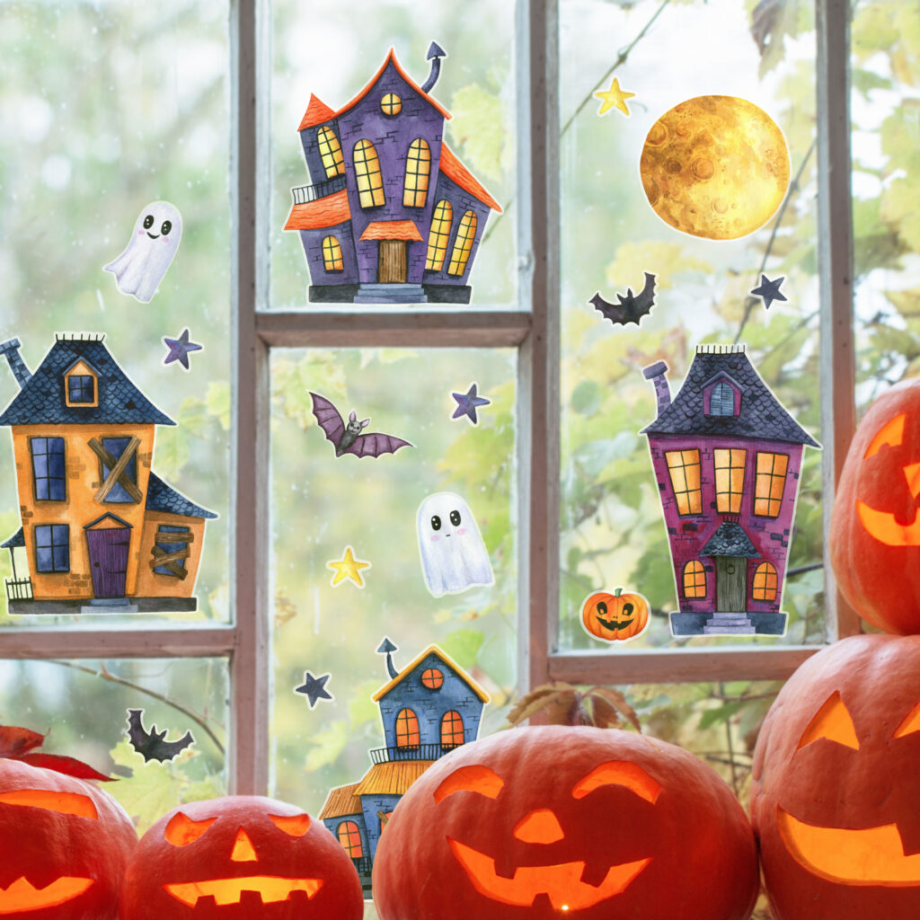Halloween Window Stickers lifestyle