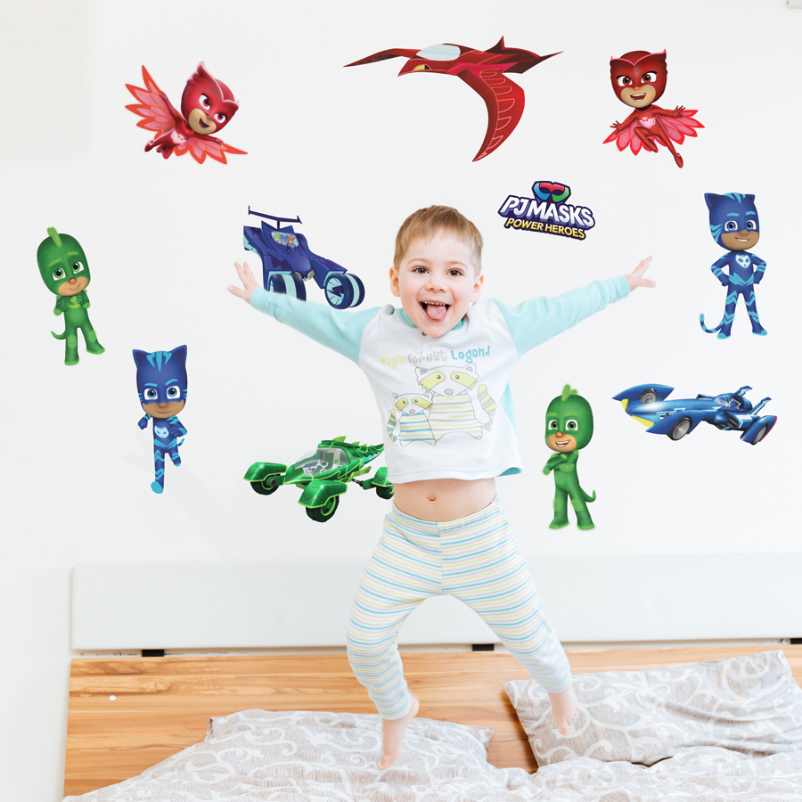 PJ Masks and Vehicles Wall Stickers lifestyle