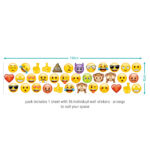 Emoji Wall Sticker sheet layout