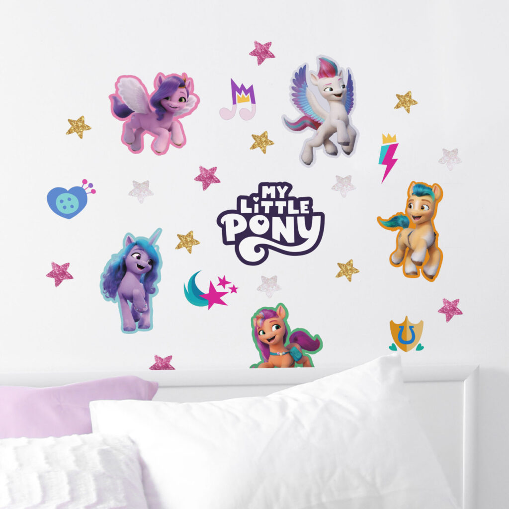 My Little Pony Glitter Wall Stickers lifestyle